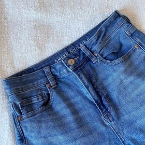 vintage style american eagle stretch mom jeans
